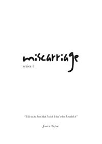 Cover image: miscarriage 9781922405586