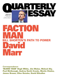Cover image: Quarterly Essay 59 Faction Man 9781863957533