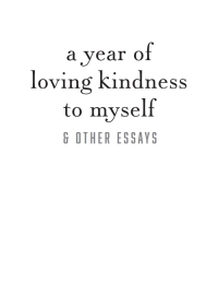 Imagen de portada: A Year of Loving Kindness to Myself 9781925816327