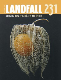 Cover image: Landfall 231: Aotearoa New Zealand Arts and Letters, Autumn 2016 1st edition 9781927322239