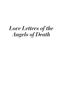 Imagen de portada: Love Letters of the Angels of Death 9781927535158