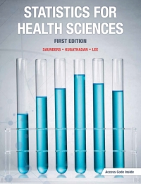Cover image: Statistics for Health Sciences 1st edition 9781927737248