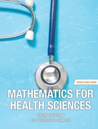 Cover image: Mathematics for Health Sciences 2nd edition 9781927737750
