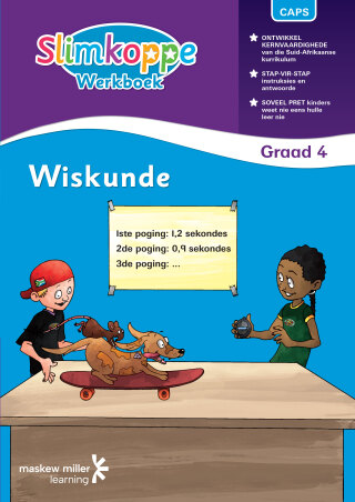 Cover image: Slimkoppe Wiskunde Graad 4 Werkboek Interactive 1st edition 9781775783954