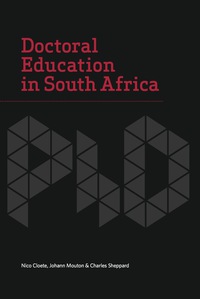Omslagafbeelding: Doctoral Education in South Africa 9781928331001