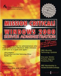 Imagen de portada: Mission Critical Windows 2000 Server Administration 9781928994169