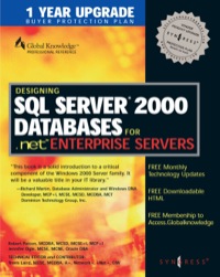 Omslagafbeelding: Designing SQL Server 2000 Databases 9781928994190