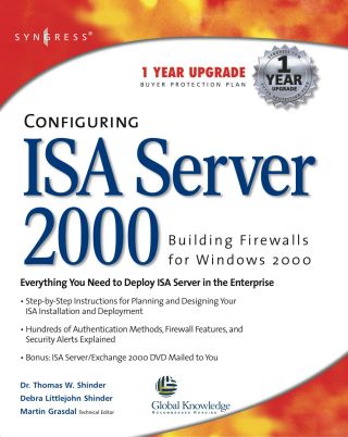 Omslagafbeelding: Configuring ISA Server 2000: Building Firewalls for Windows 2000 9781928994299
