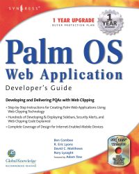 Imagen de portada: Palm OS Web Application Developers Guide: Including PQA and Web Clipping 9781928994329