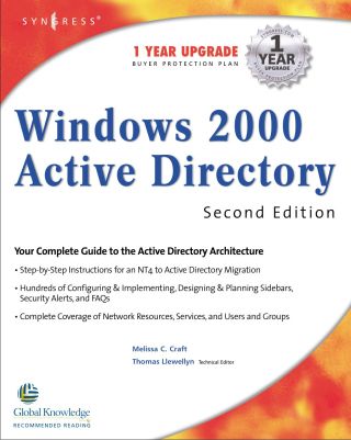 Cover image: Windows 2000 Active Directory 2E 2nd edition 9781928994602