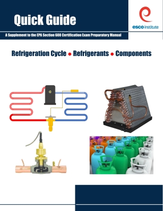 Cover image: Quick Guide to Refrig Cycle, Refrigerants, Components 1st edition 9781930044517