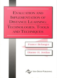 Imagen de portada: Evaluation and Implementation of Distance Learning 9781878289636
