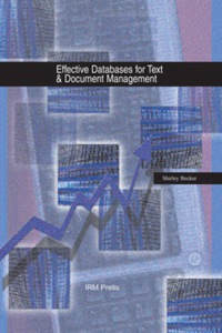 Cover image: Effective Databases for Text & Document Management 9781931777476