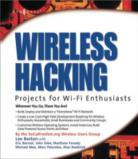 Imagen de portada: Wireless Hacking: Projects for Wi-Fi Enthusiasts: Cut the cord and discover the world of wireless hacks! 9781931836371