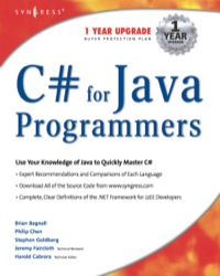 Immagine di copertina: C# For Java Programmers 9781931836548
