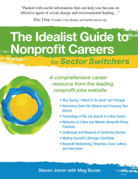 Cover image: The Idealist Guide to Nonprofit Careers for Sector Switchers 9781933512228