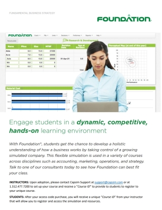 Cover image: Foundation Business Simulation 9781933681351