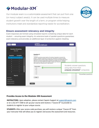Cover image: Modular Exam 9781933681382