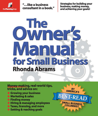 Imagen de portada: The Owner's Manual for Small Business 9780974080154