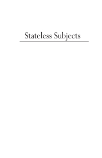 Cover image: Stateless Subjects 9781933947624