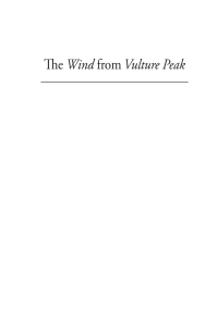 Cover image: The Wind from Vulture Peak 9781933947860