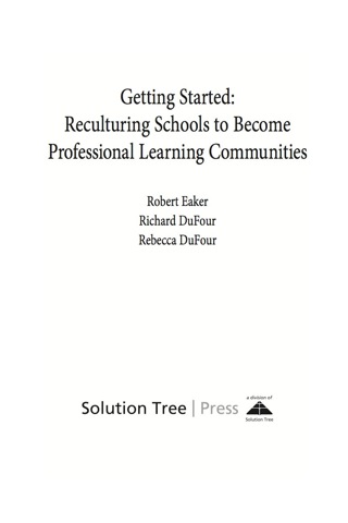 Cover image: Getting Started 1st edition 9781879639898