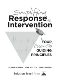 Imagen de portada: Simplifying Response to Intervention 1st edition 9781935543657