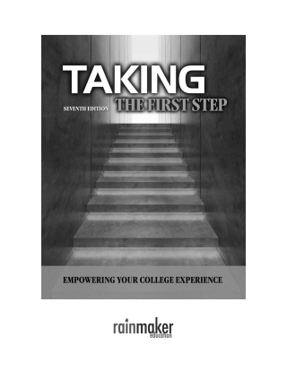 Cover image: Taking the First Step 7th edition