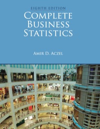 Cover image: Complete Business Statistics, 8th Edition 8th edition 9781935938187