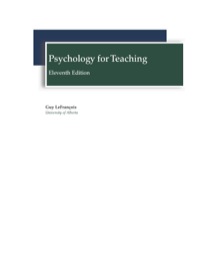 Cover image: Psychology for Teaching 1st edition 9781935966623