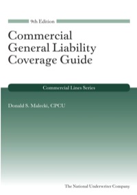 Cover image: Commercial General Liability 9th edition 9781936362493