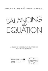 Titelbild: Balancing the Equation 1st edition 9781936763689