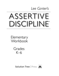 Imagen de portada: Assertive Discipline Elementary Workbook 1st edition 9781934009161