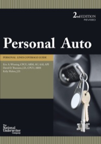 Cover image: Personal Auto Coverage Guide 2nd edition 9780872187214