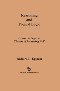 Cover image: Reasoning and Formal Logic 1st edition 9781938421037