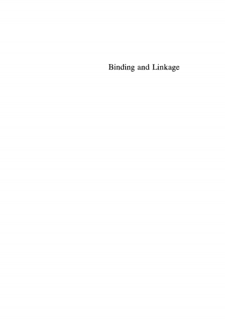 Imagen de portada: Binding and Linkage 1st edition 9781938787591