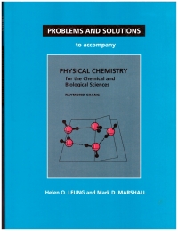 Omslagafbeelding: Problems and Solutions to Accompany Chang's Physical Chemistry for the Chemical and Biological Sciences 1st edition 9781938787720