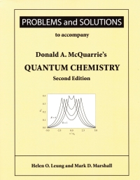 Imagen de portada: Problems and Solutions to Accompany McQuarrie's Quantum Chemistry 2nd edition 9781938787850