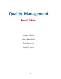 Cover image: Quality Management 4th edition 9781939297044