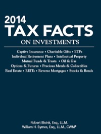 Cover image: 2014 Tax Facts on Investments 9781939829245