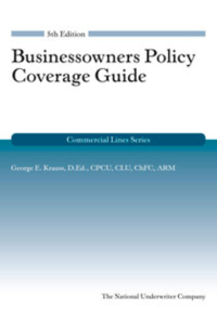 Imagen de portada: Businessowners Policy Coverage Guide 5th edition 9781939829313