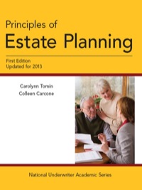 Cover image: Principles of Estate Planning, Updated for 2013 1st edition 9781939829573