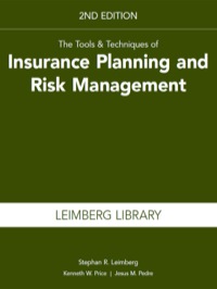 Imagen de portada: The Tools & Techniques of Insurance Planning and Risk Management 2nd edition 9781939829924