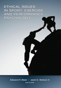 Cover image: Ethical Issues in Sport & Exercise Psychology 1st edition 9781940067209