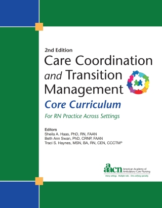 Cover image: Care Coordination and Transition Management (CCTM) Core Curriculum 2nd edition 9781940325583
