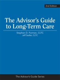 Cover image: Advisor's Guide to Long-Term Care 2nd edition