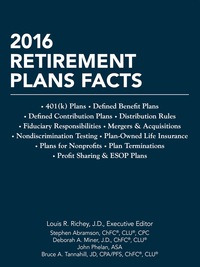Omslagafbeelding: 2016 Retirement Plans Facts 127th edition 9781941627655