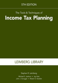 Cover image: The Tools & Techniques of Income Tax Planning 5th edition 9781941627976