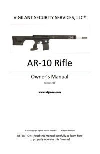 Cover image: AR-10 Rifle Owner's Manual