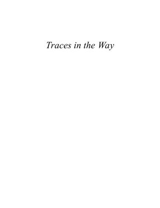 Imagen de portada: Traces in the Way 9781933947327